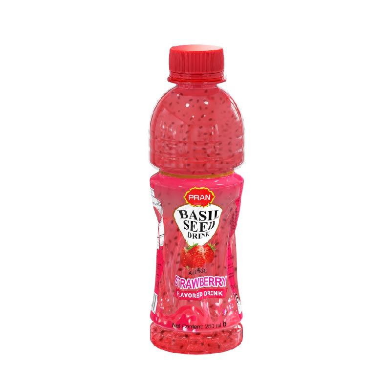 Drinks Juice PRAN Basil Seed Drinks Strawberry 250ml