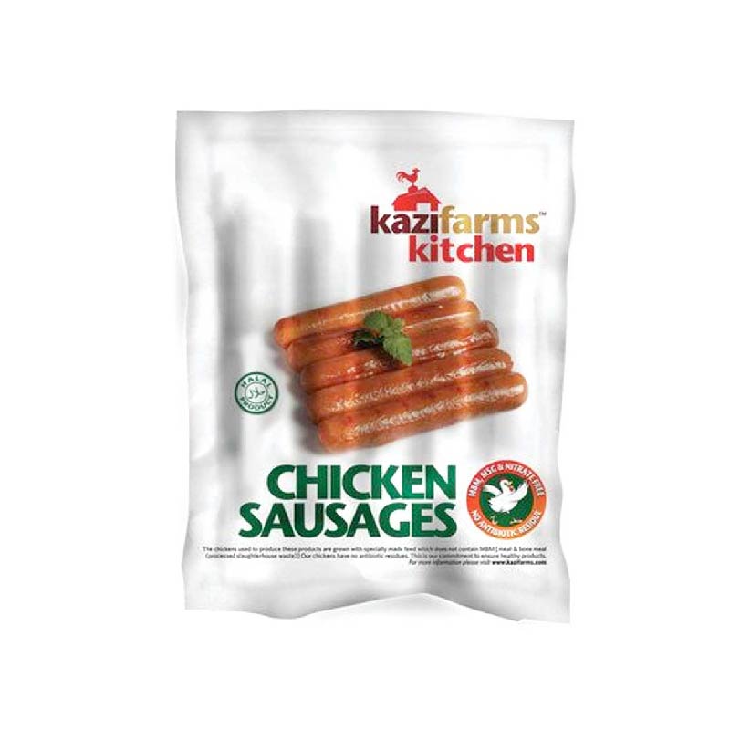 Snacks & Instant Foods Frozen Snacks Kazi Farms Chicken Sausages Spicy 340gm