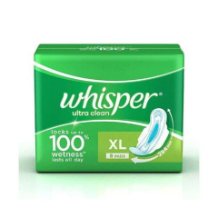 WHISPER ULTRA CLEAN XL 8 PADS