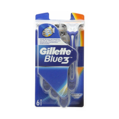 GILLETTE BLUE 3 SENSITIVE RAZOR COMBO PACK 6PCS