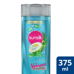 SUNSILK COCONUT & ALOE VERA VOLUME SHAMPOO 375ML
