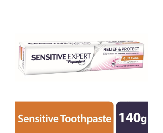 PEPSODENT SENSITIVE EXPERT RELIEF & PROTECT GUM CARE -140GM
