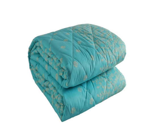 COMFY COMFORTER DOUBLE  GREEN WHITE Q-104