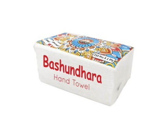 BASHUNDHARA HAND TOWEL (POLY) 250PCS