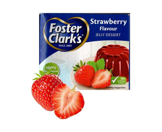 FOSTER CLARKS JELLY CRYSTAL PDR 85G STRAWBERRY