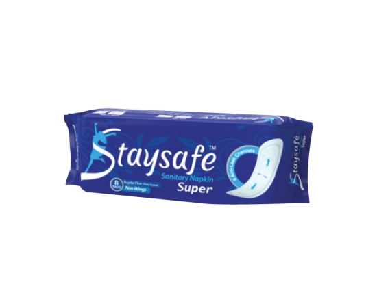 STAYSAFE SANIATRY NAPKIN NON WING SUPER 08 PADS