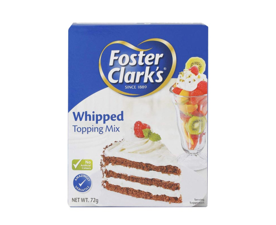 FOSTER CLARKS WHIPPED TOPPING MIX 72GM