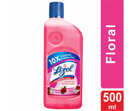 LIZOL FLORAL DISINFECTANT SURFACE CLEANER 500ML